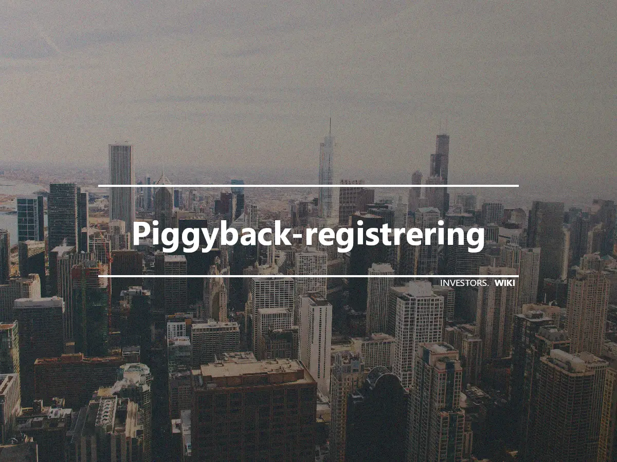 Piggyback-registrering