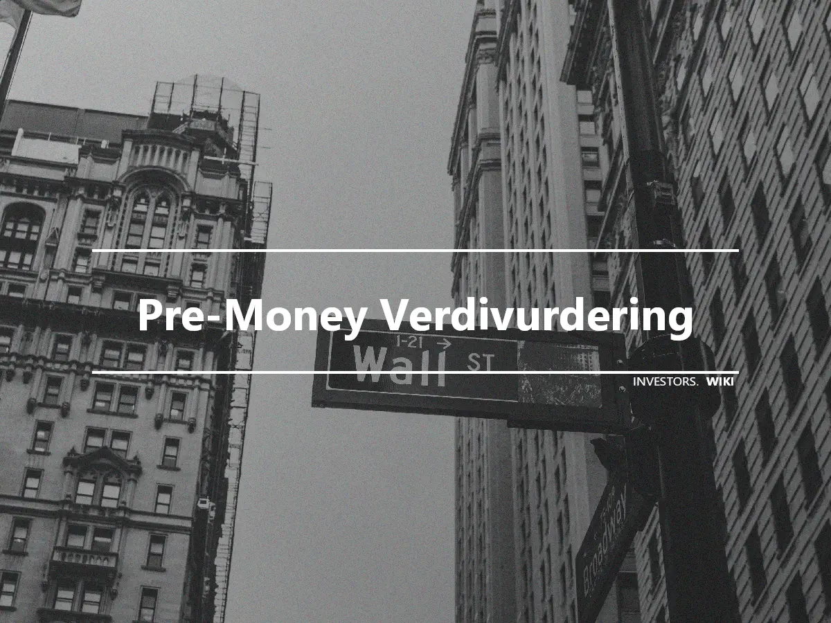 Pre-Money Verdivurdering