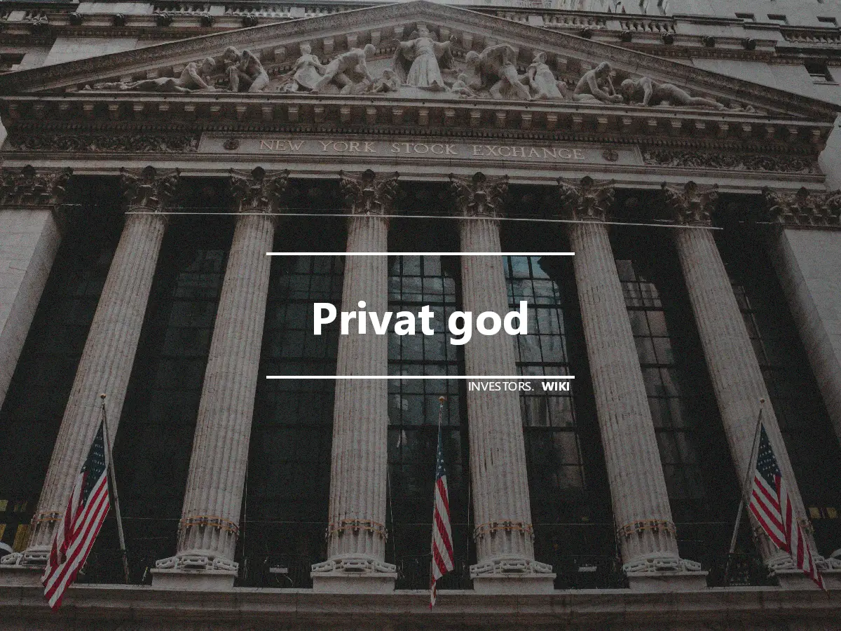 Privat god