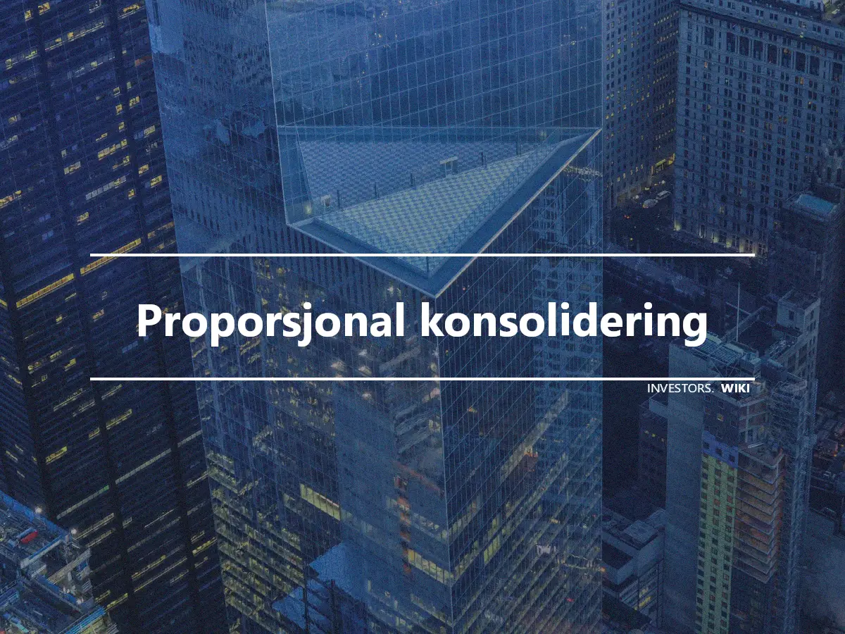 Proporsjonal konsolidering