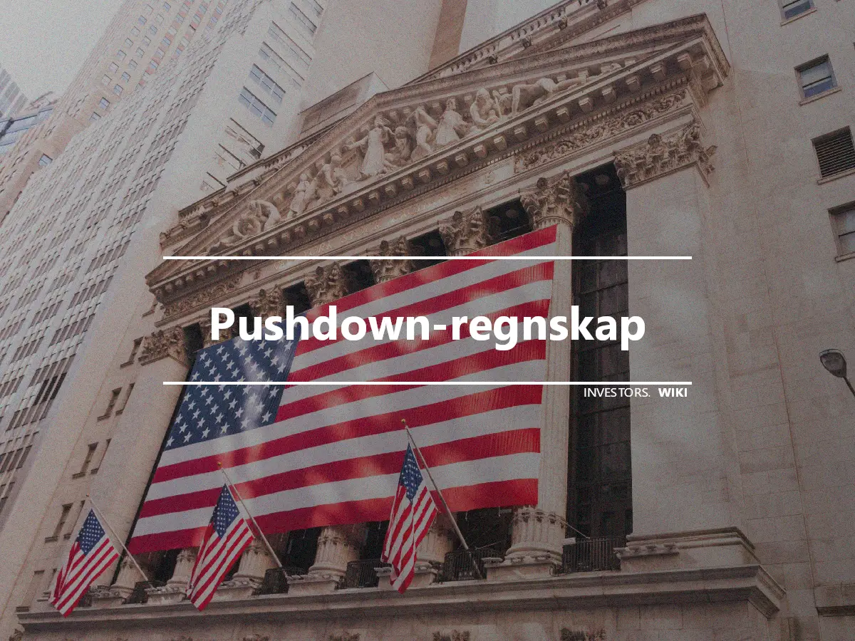 Pushdown-regnskap