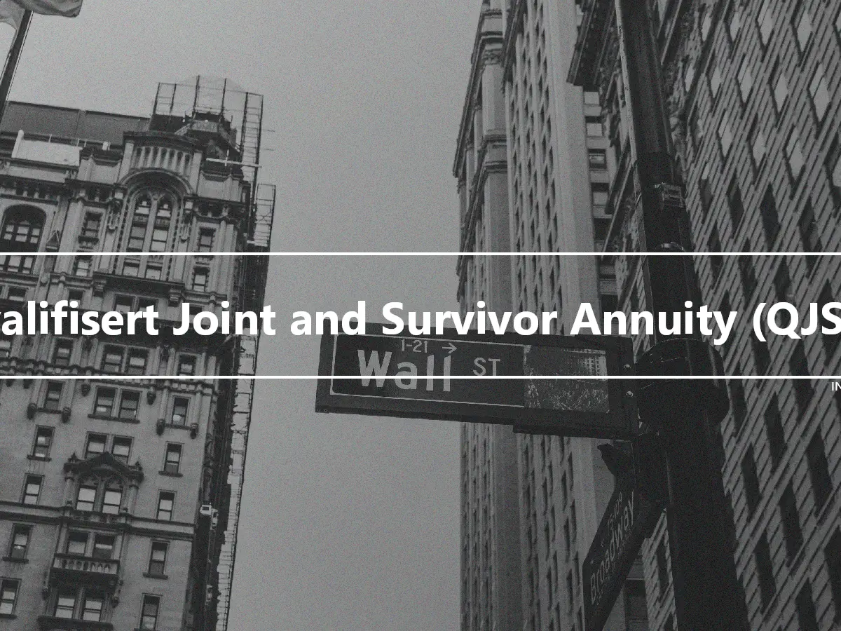 Kvalifisert Joint and Survivor Annuity (QJSA)