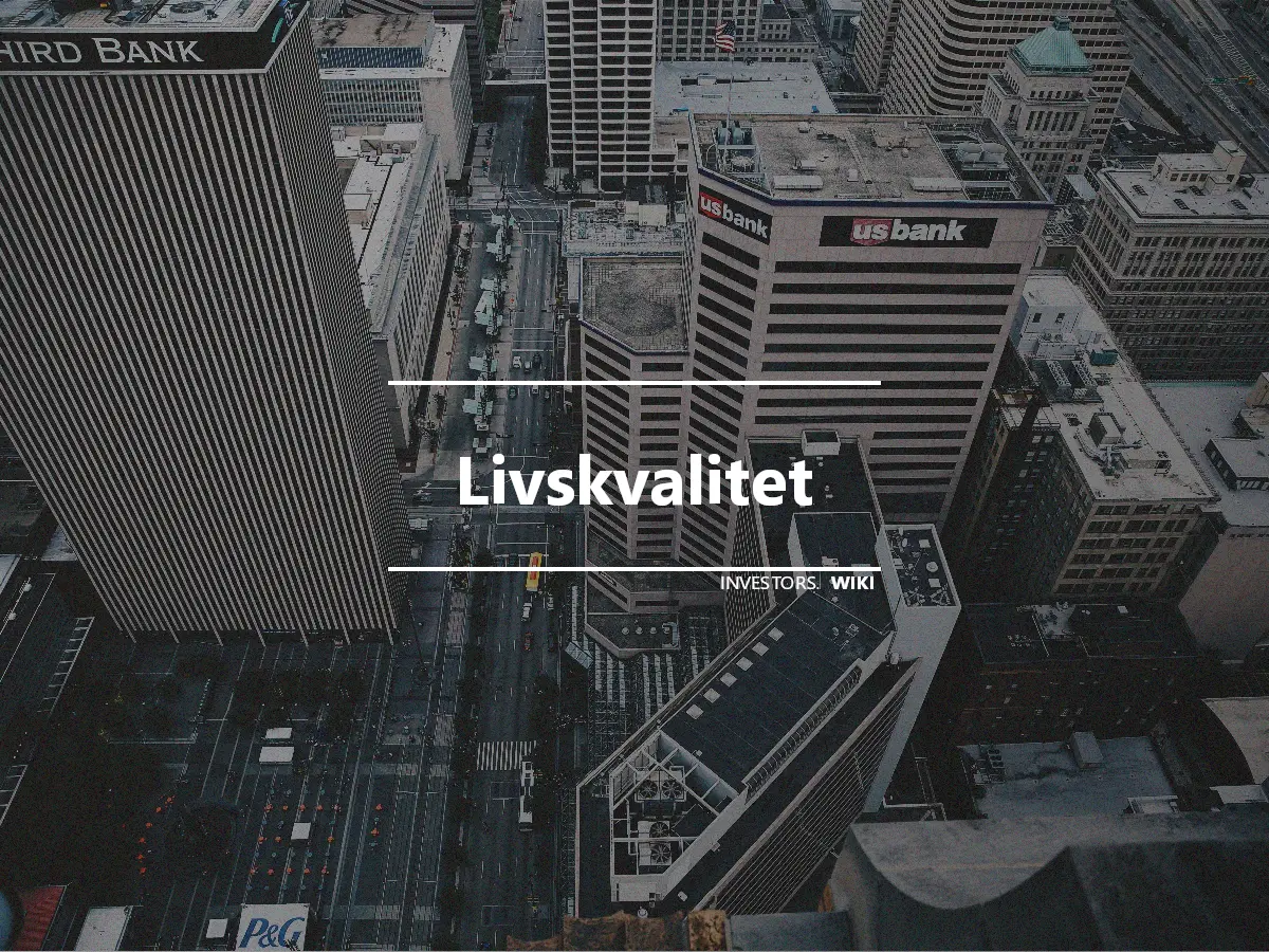 Livskvalitet