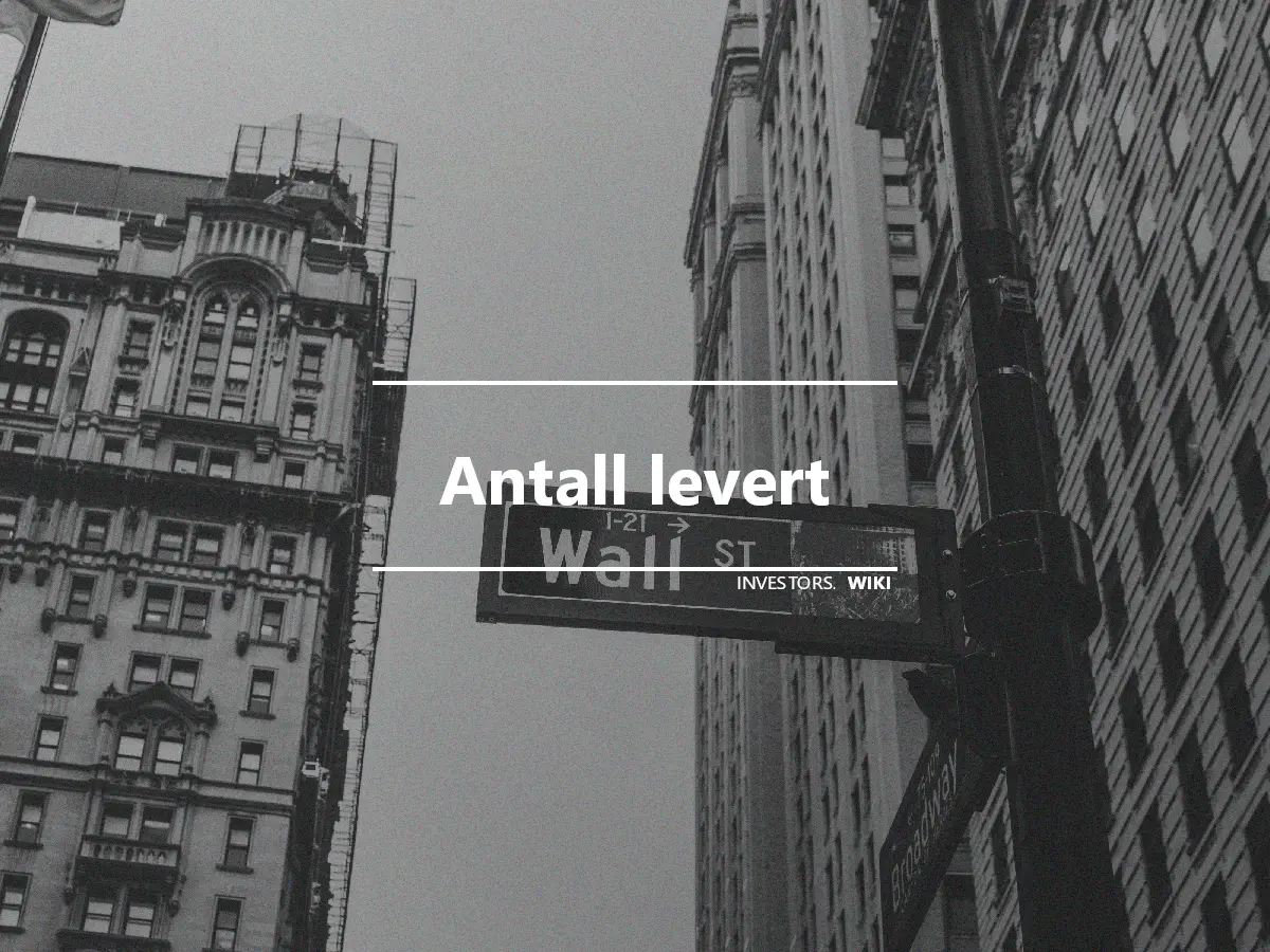 Antall levert