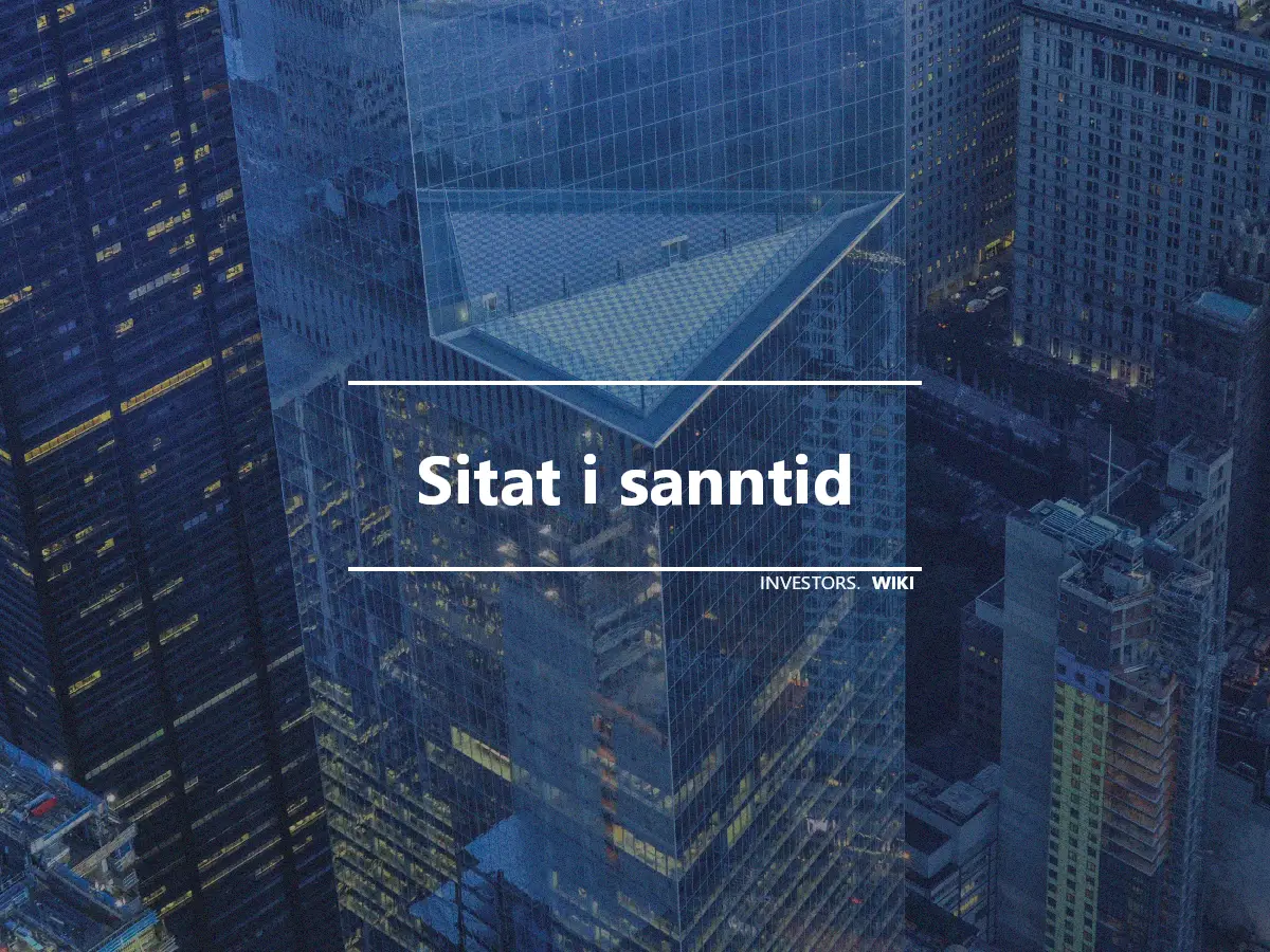 Sitat i sanntid