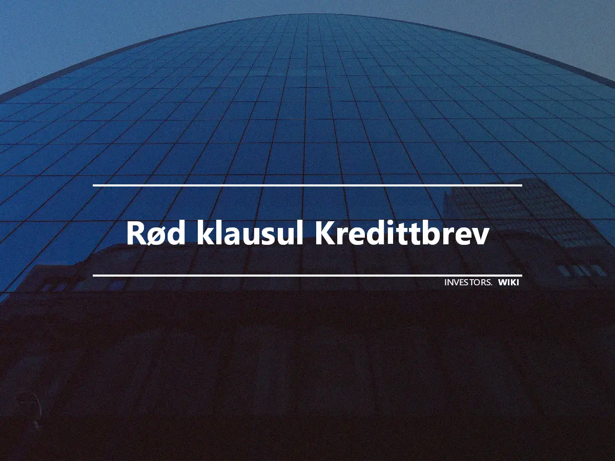 Rød klausul Kredittbrev