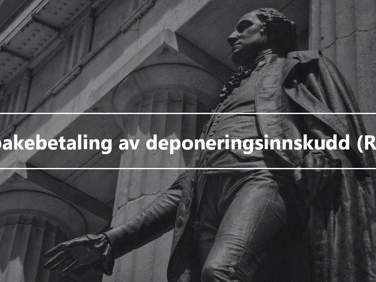 Tilbakebetaling av deponeringsinnskudd (RED)