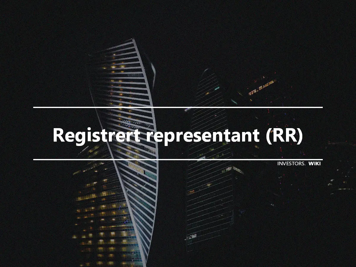Registrert representant (RR)