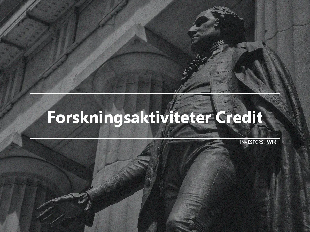 Forskningsaktiviteter Credit