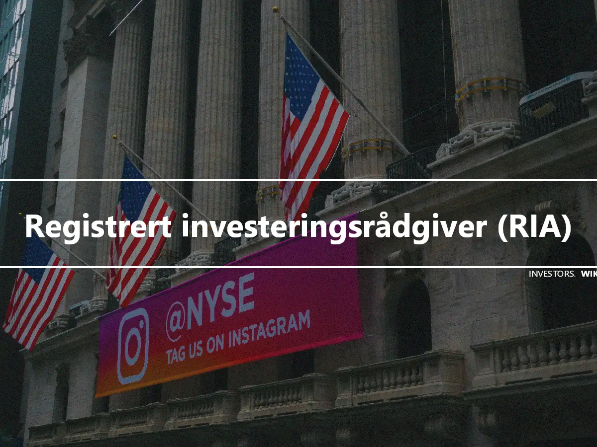 Registrert investeringsrådgiver (RIA)