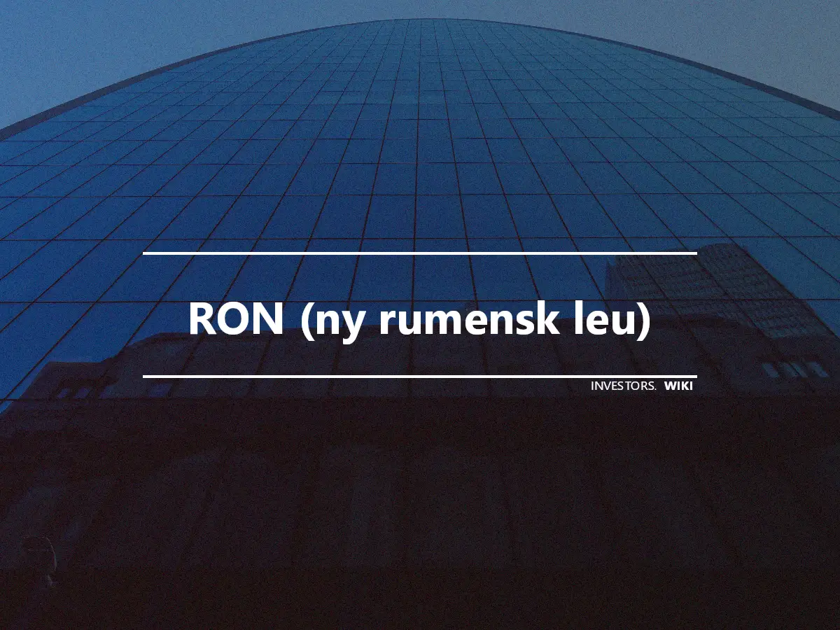 RON (ny rumensk leu)