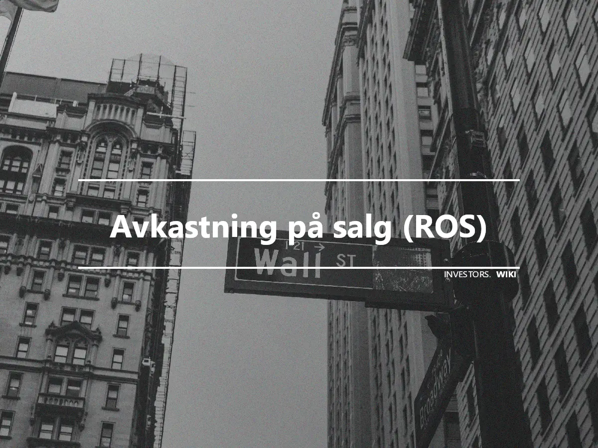 Avkastning på salg (ROS)