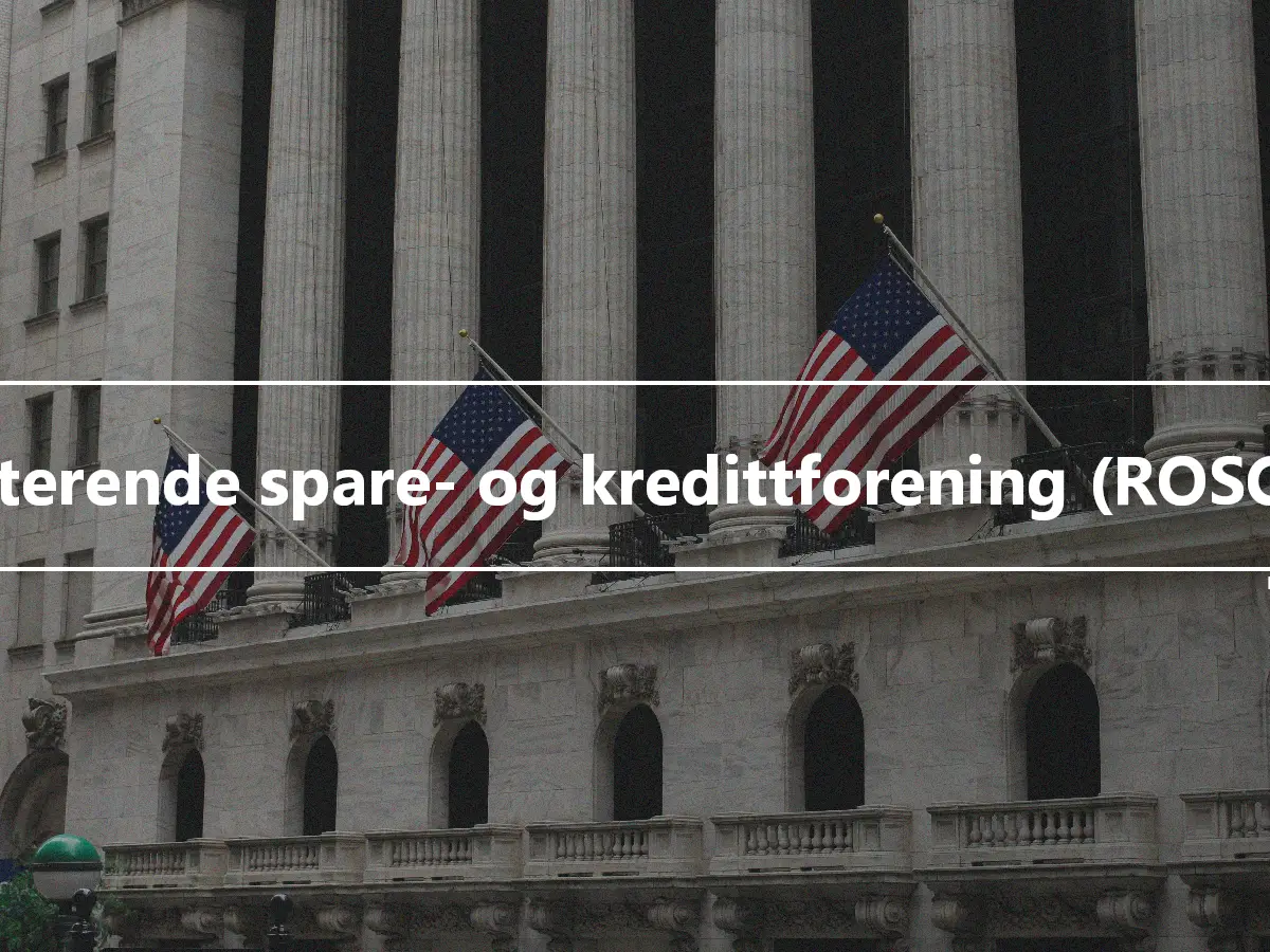 Roterende spare- og kredittforening (ROSCA)