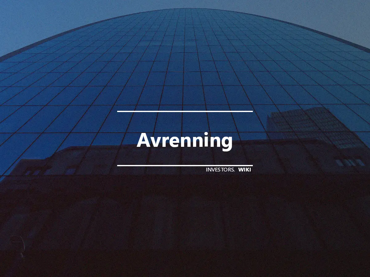 Avrenning