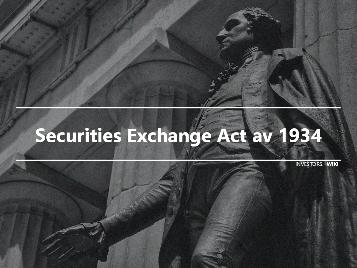 Securities Exchange Act av 1934