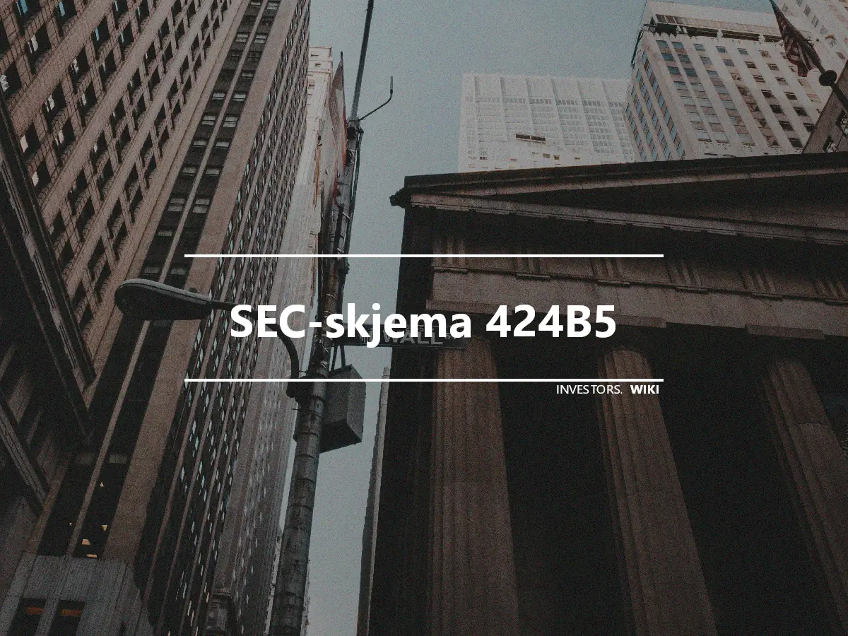 SEC-skjema 424B5