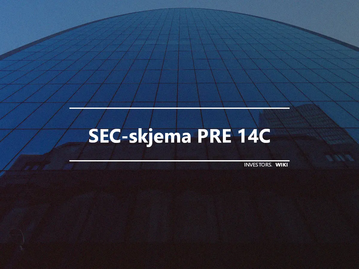 SEC-skjema PRE 14C