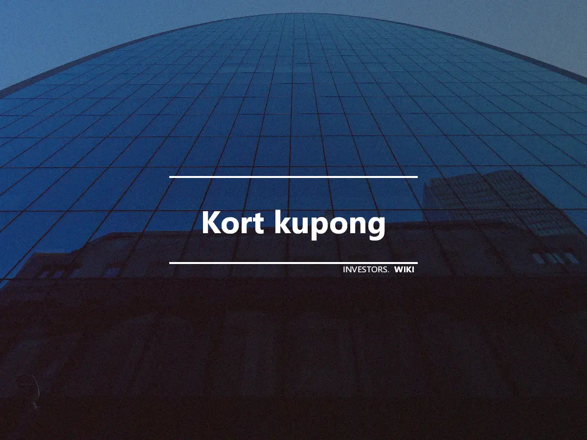 Kort kupong