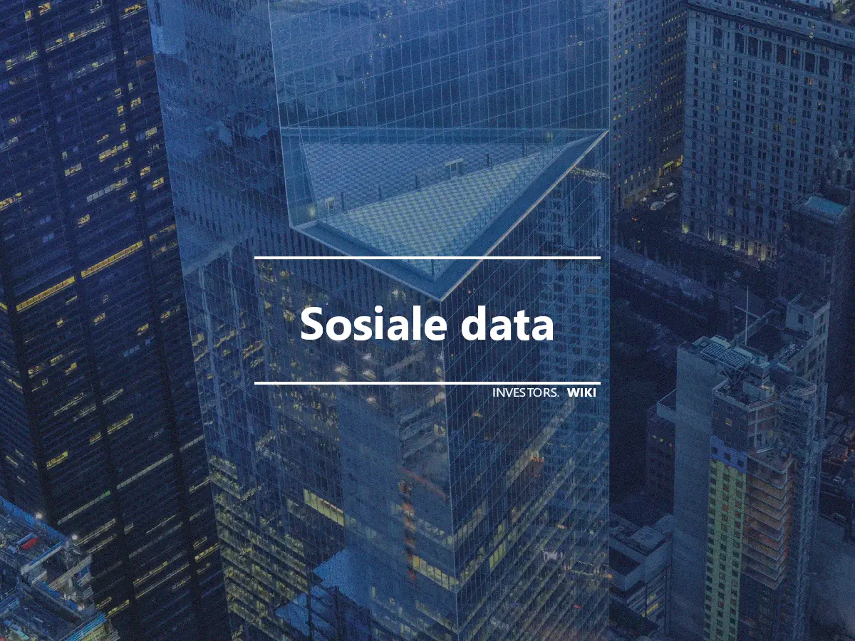 Sosiale data
