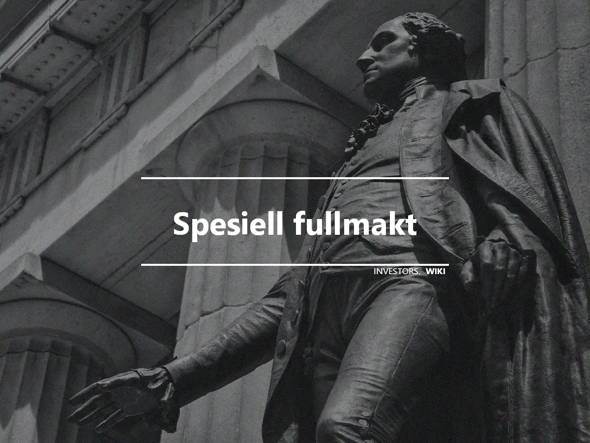 Spesiell fullmakt