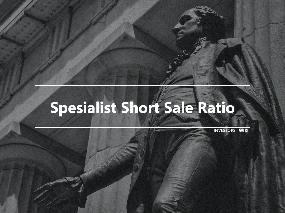 Spesialist Short Sale Ratio