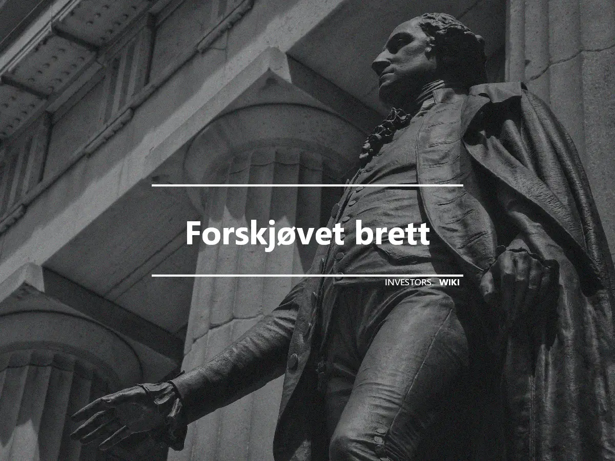 Forskjøvet brett