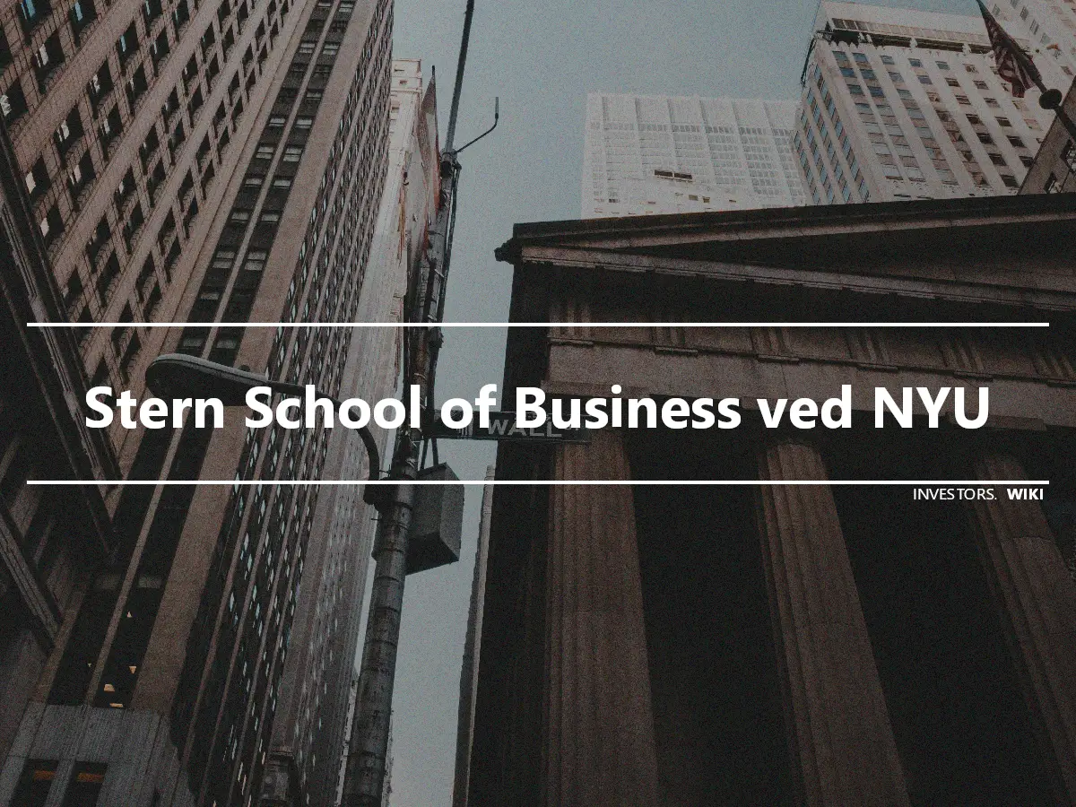 Stern School of Business ved NYU