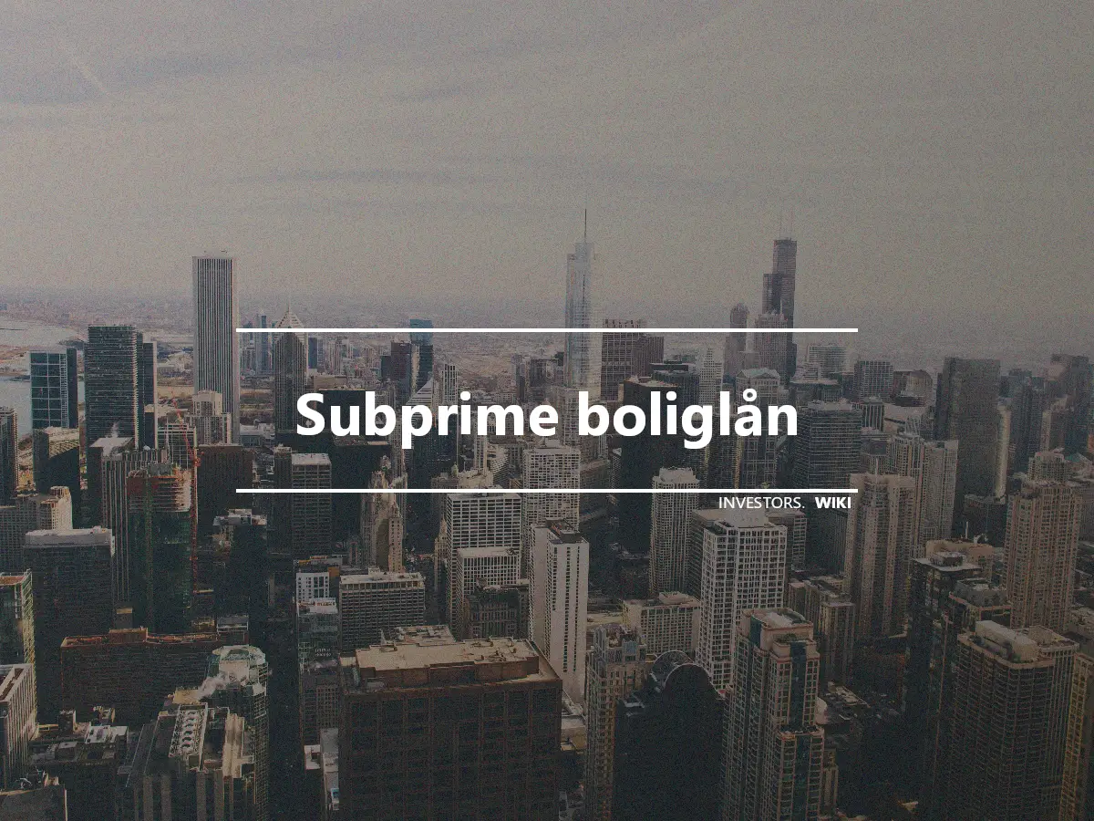 Subprime boliglån