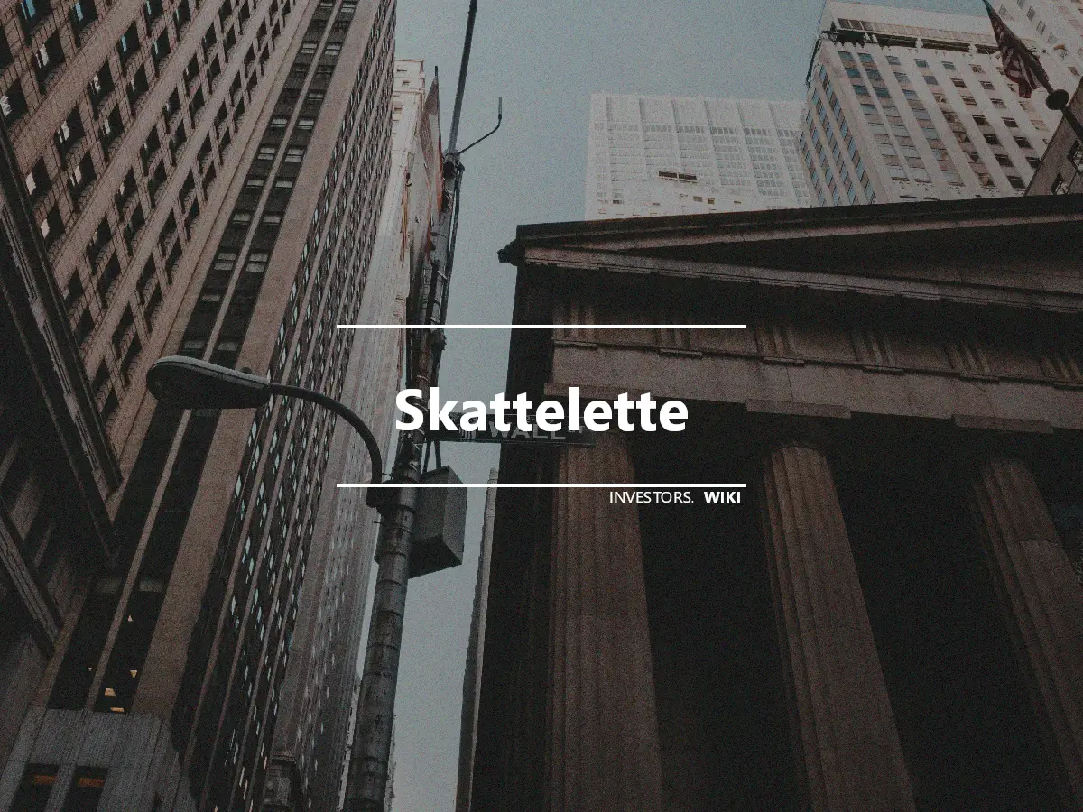 Skattelette