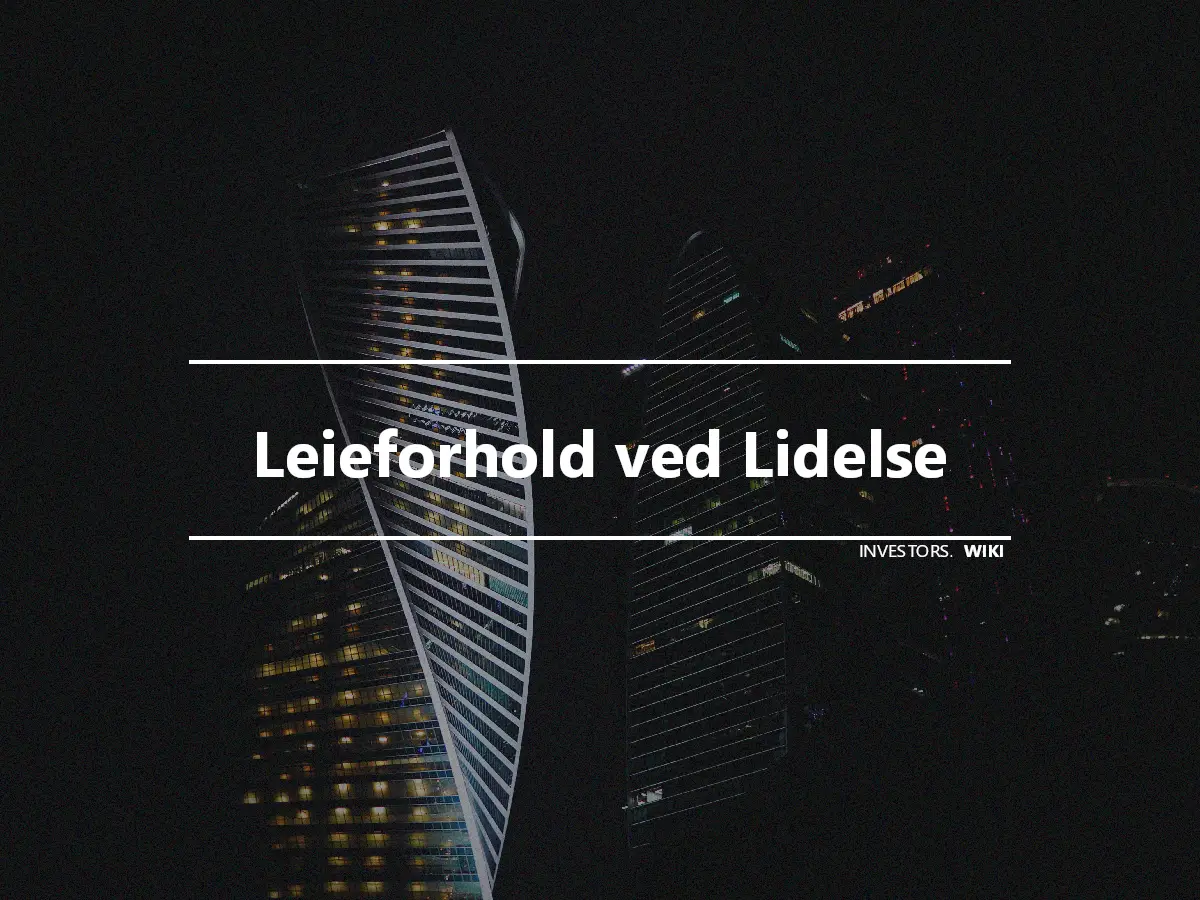 Leieforhold ved Lidelse