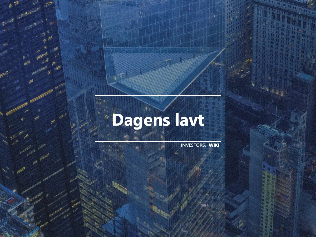 Dagens lavt