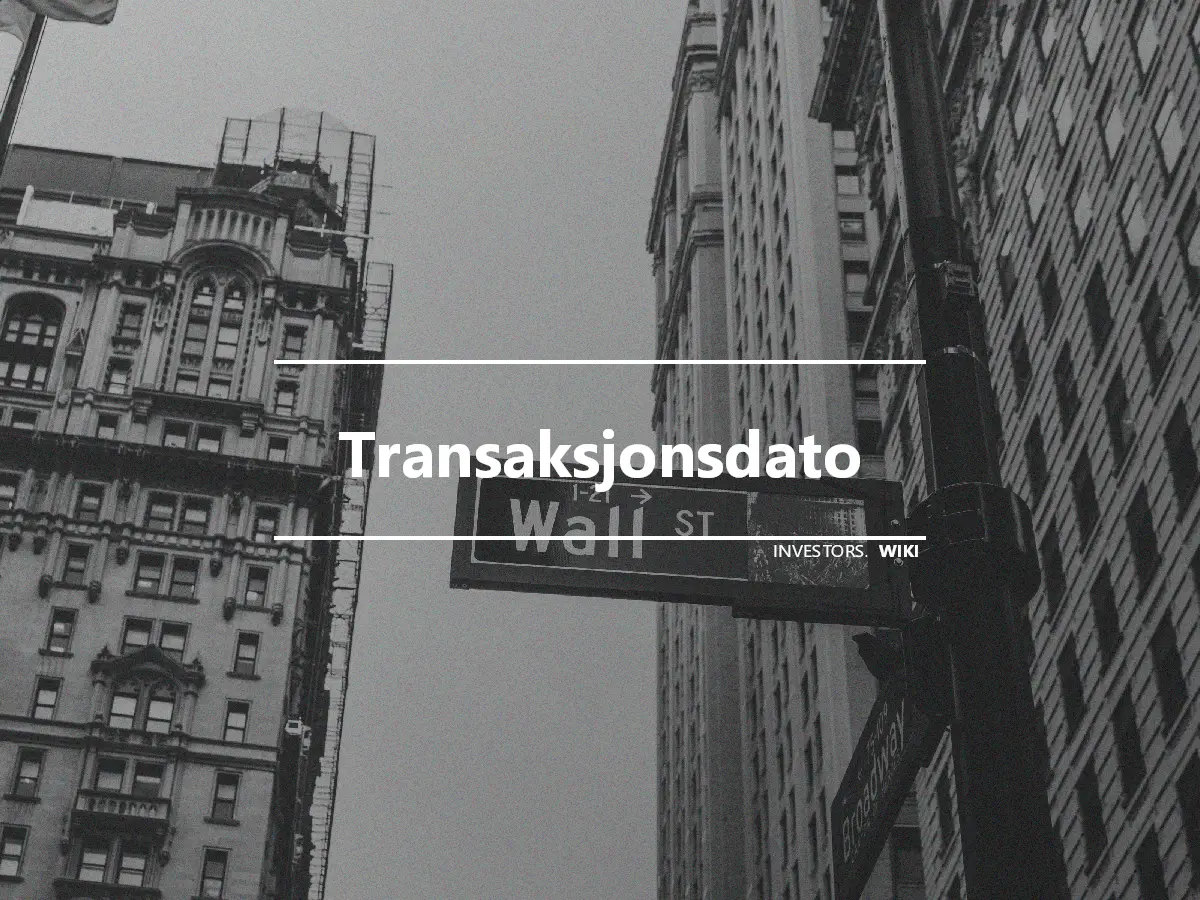 Transaksjonsdato