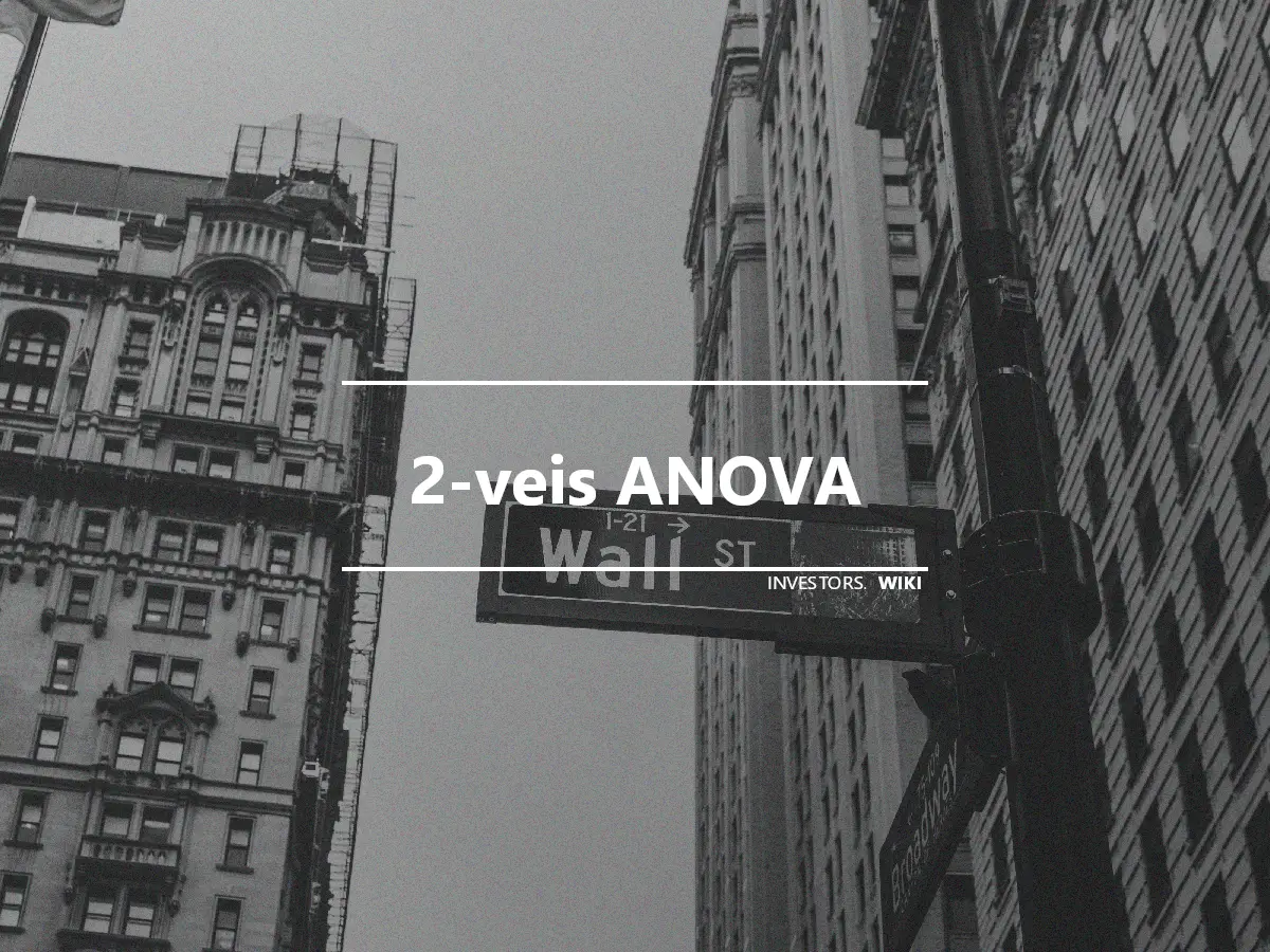 2-veis ANOVA