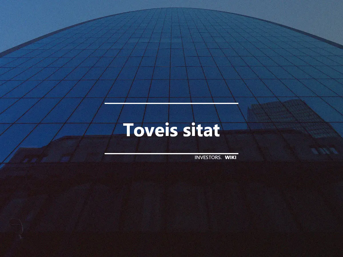 Toveis sitat