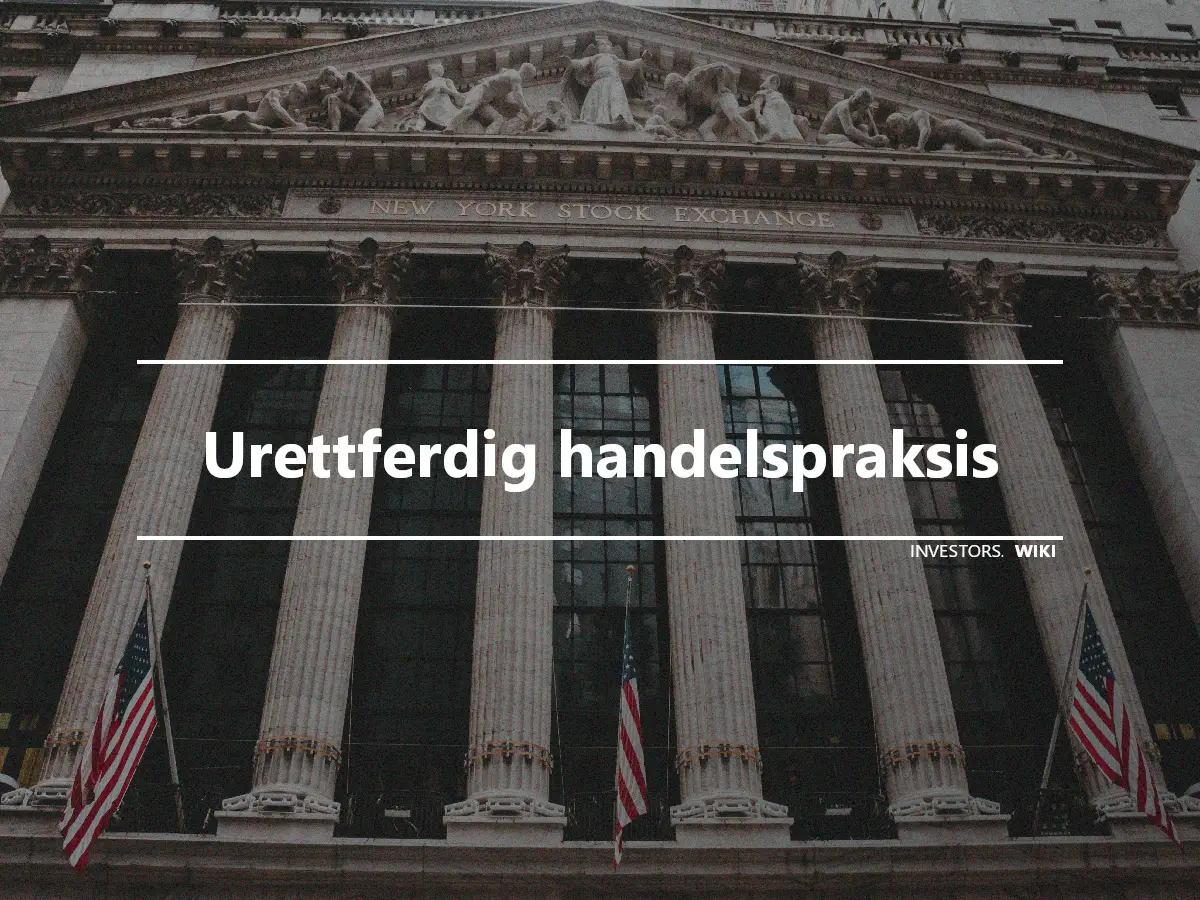 Urettferdig handelspraksis