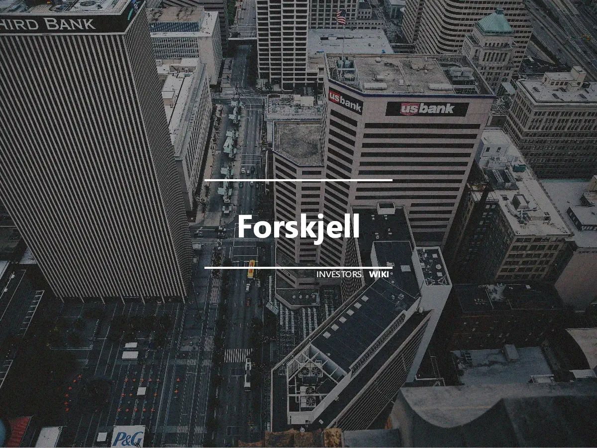 Forskjell