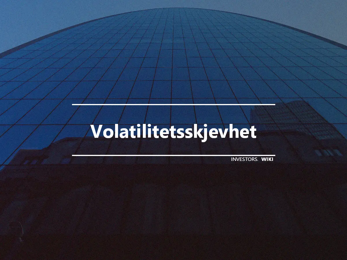 Volatilitetsskjevhet