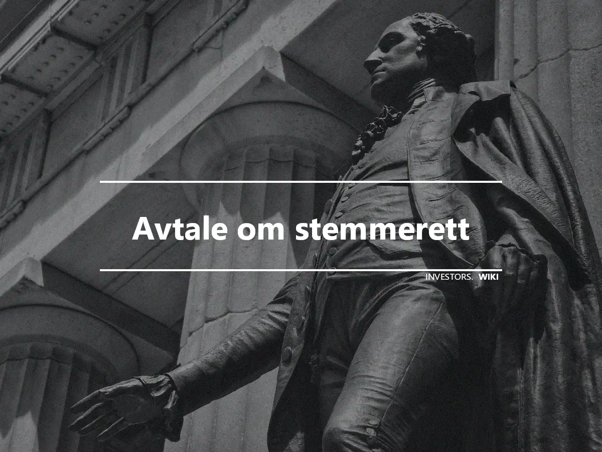 Avtale om stemmerett