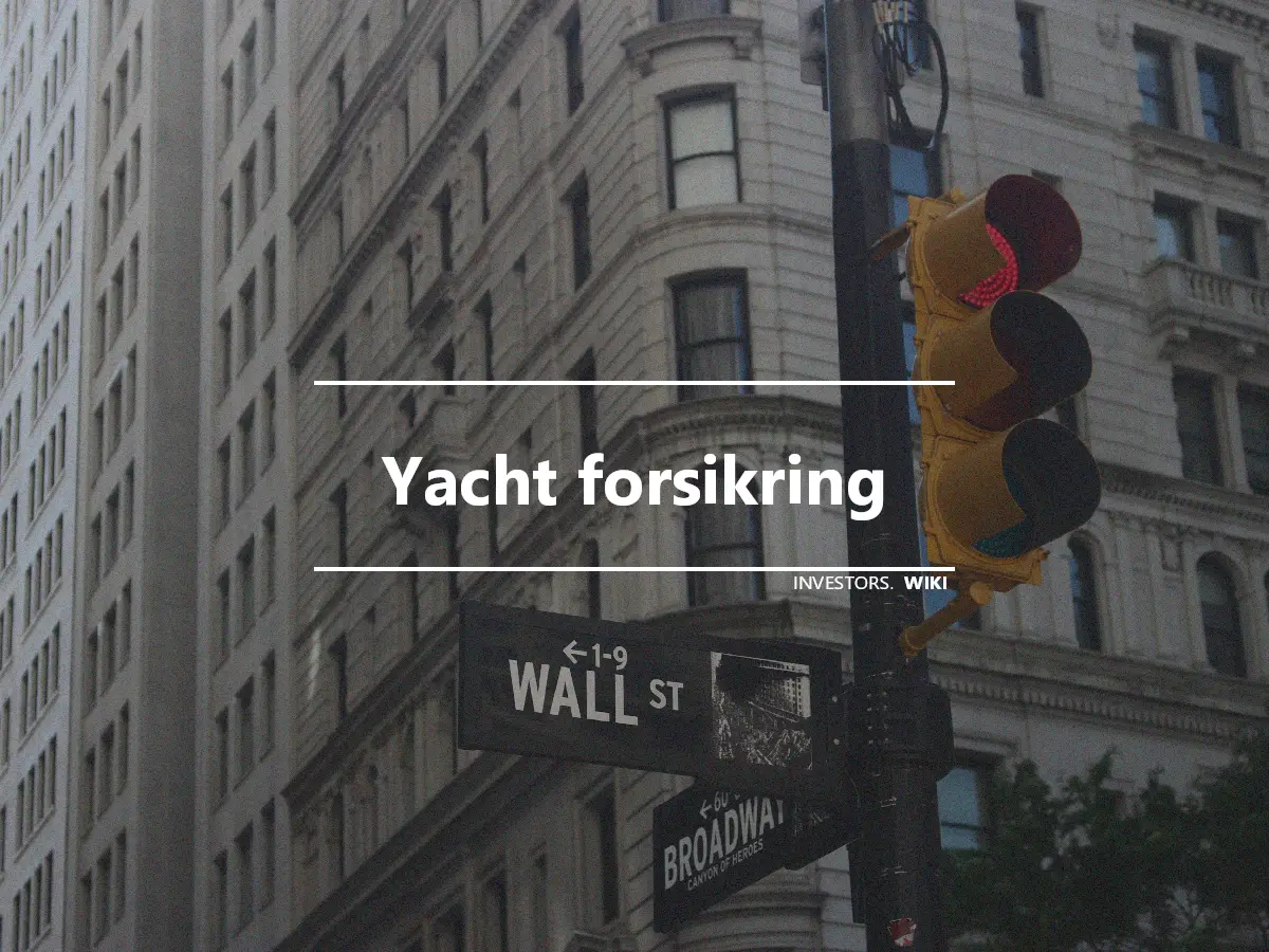 Yacht forsikring