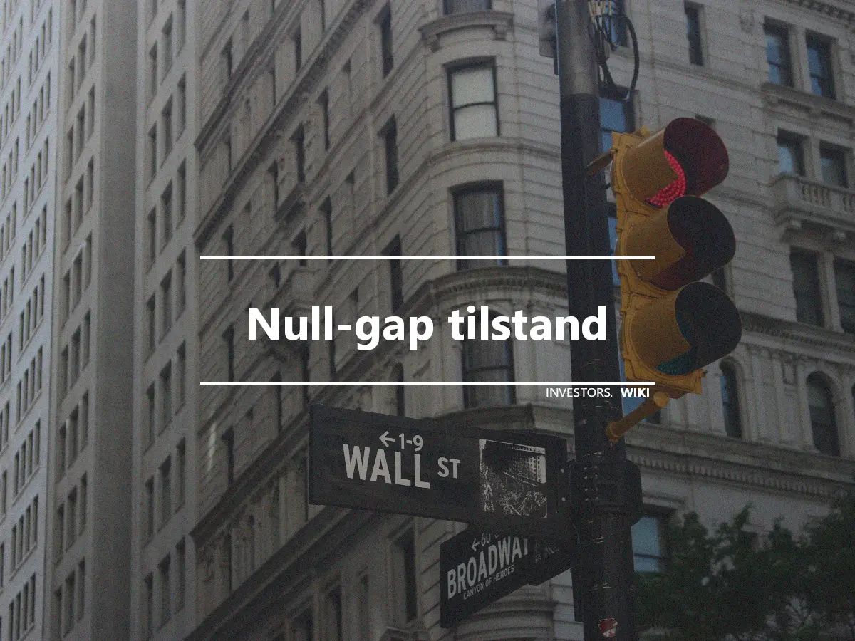 Null-gap tilstand