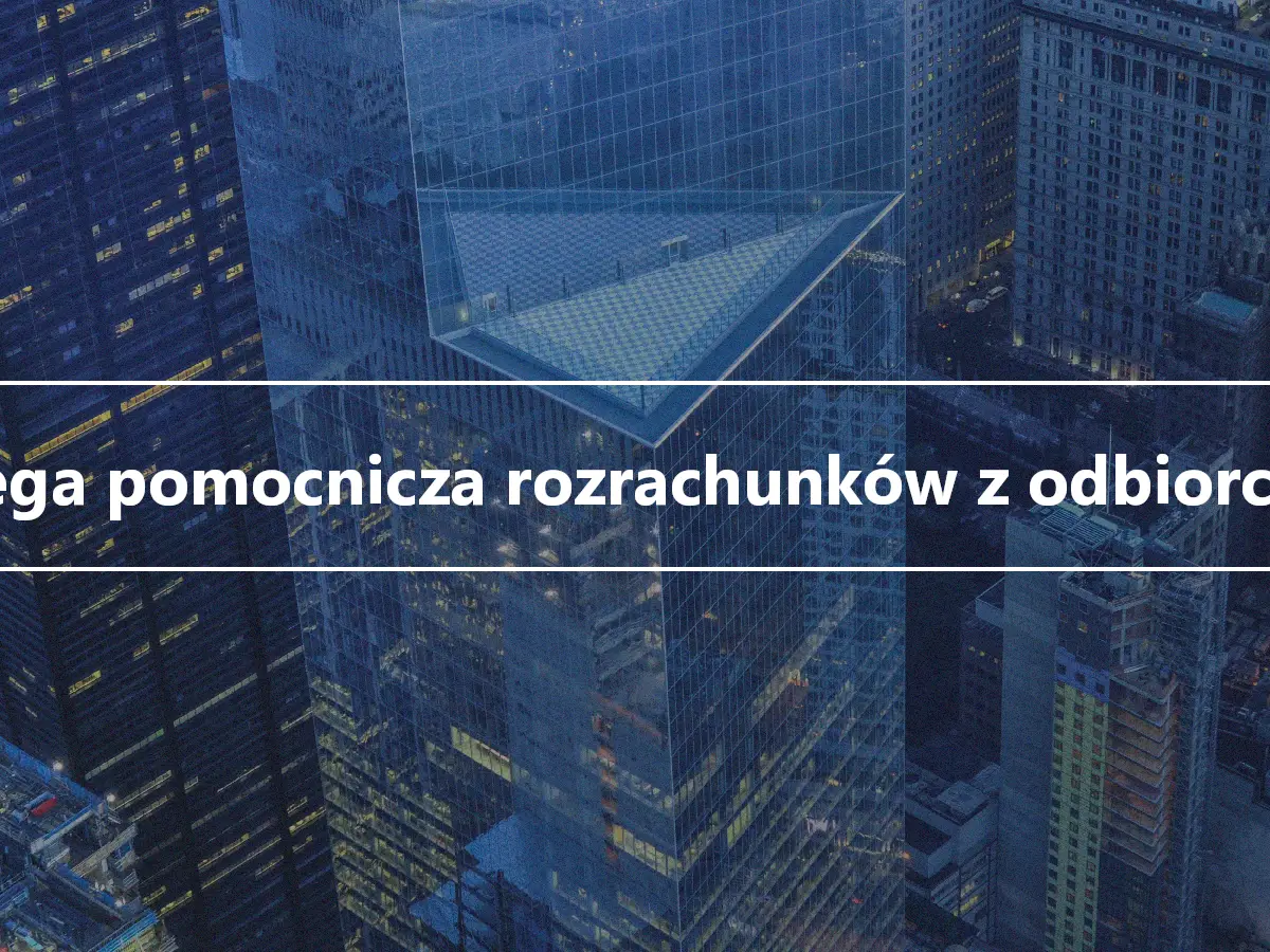 Księga pomocnicza rozrachunków z odbiorcami