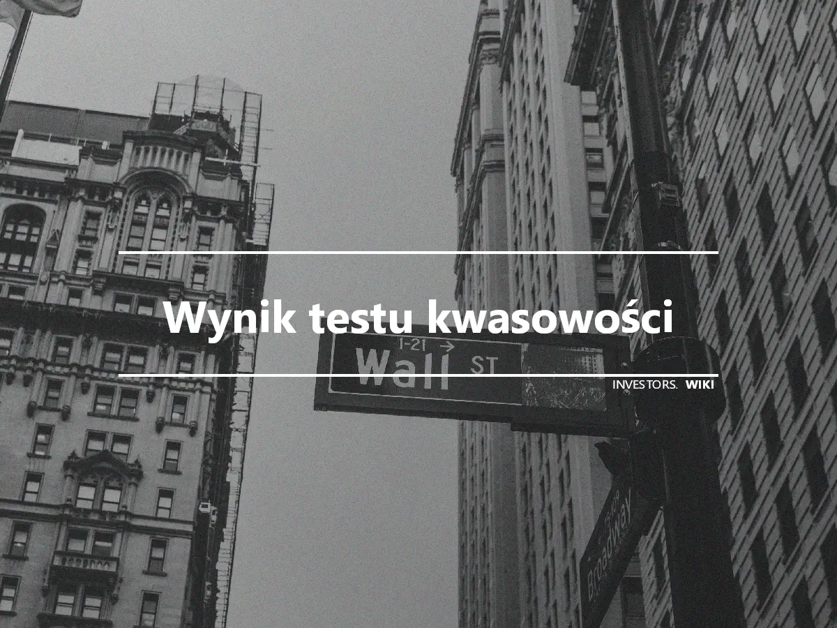 Wynik testu kwasowości