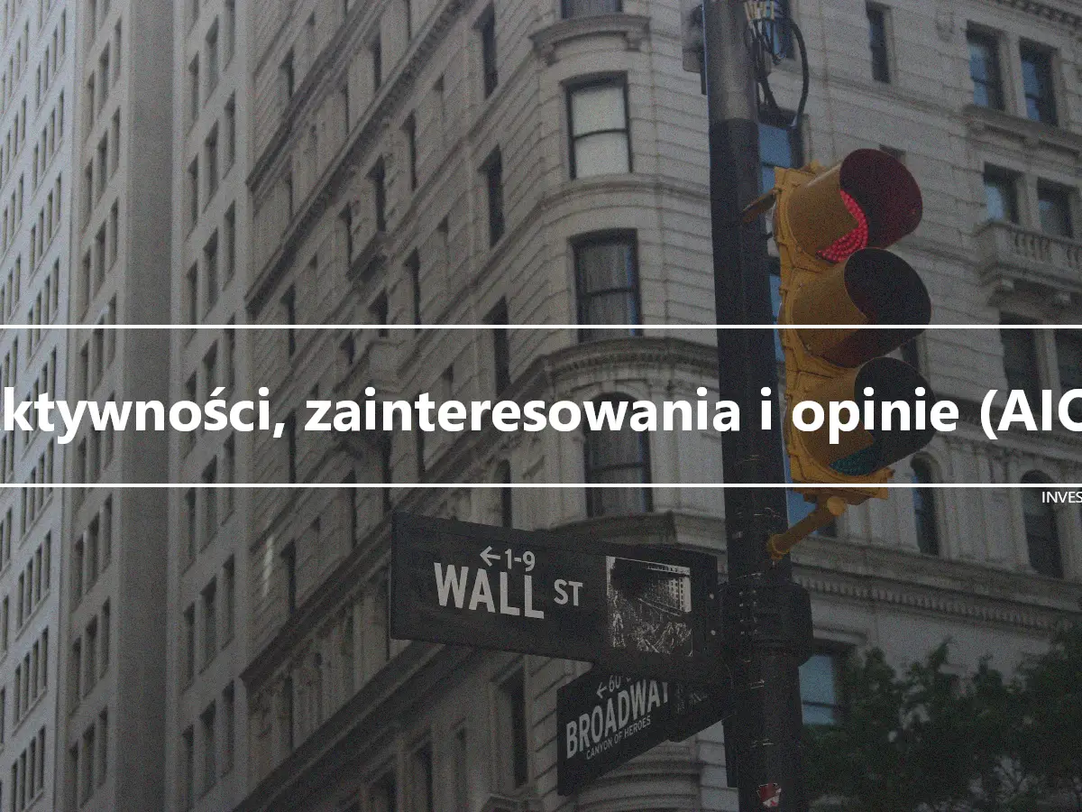 Aktywności, zainteresowania i opinie (AIO)