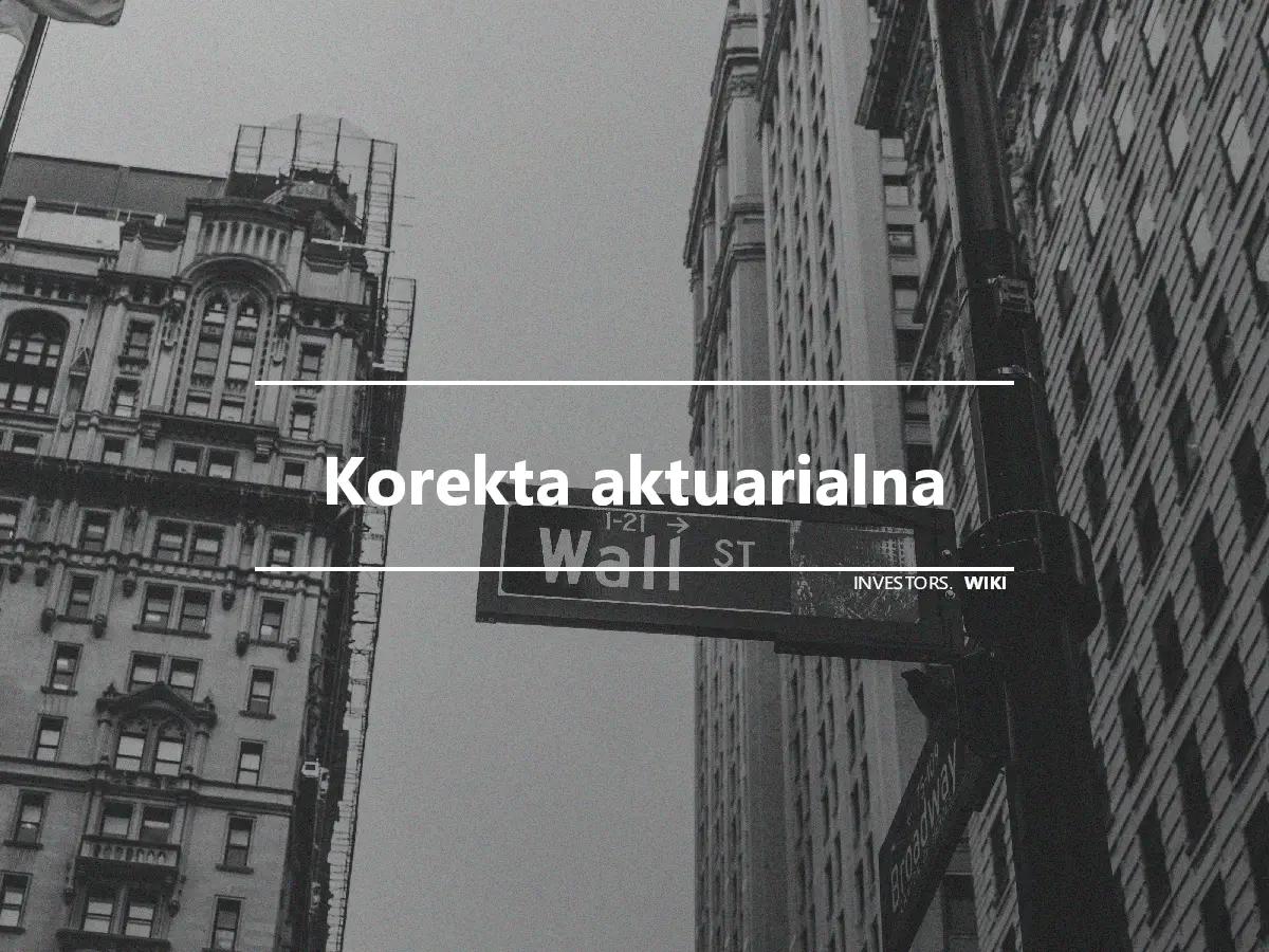 Korekta aktuarialna