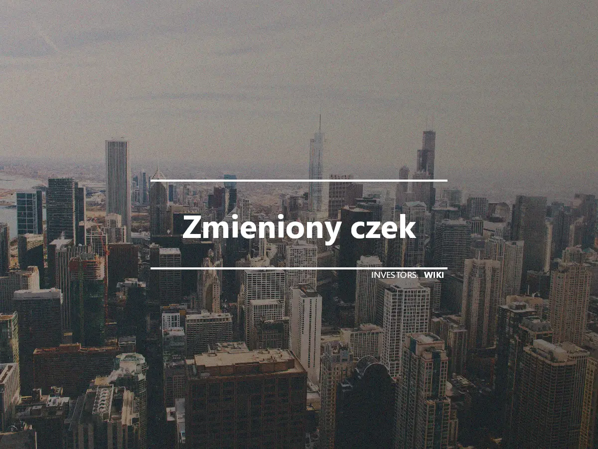 Zmieniony czek