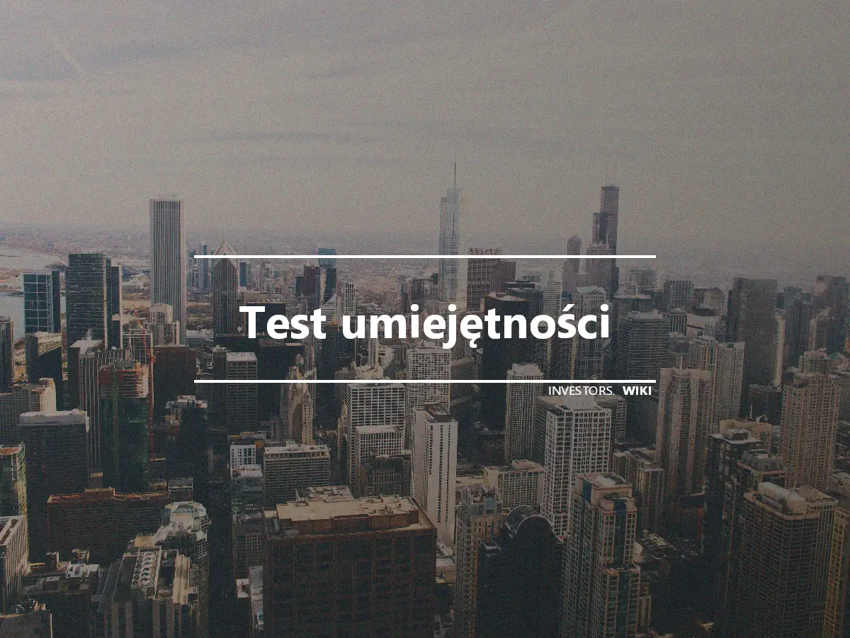 Test umiejętności