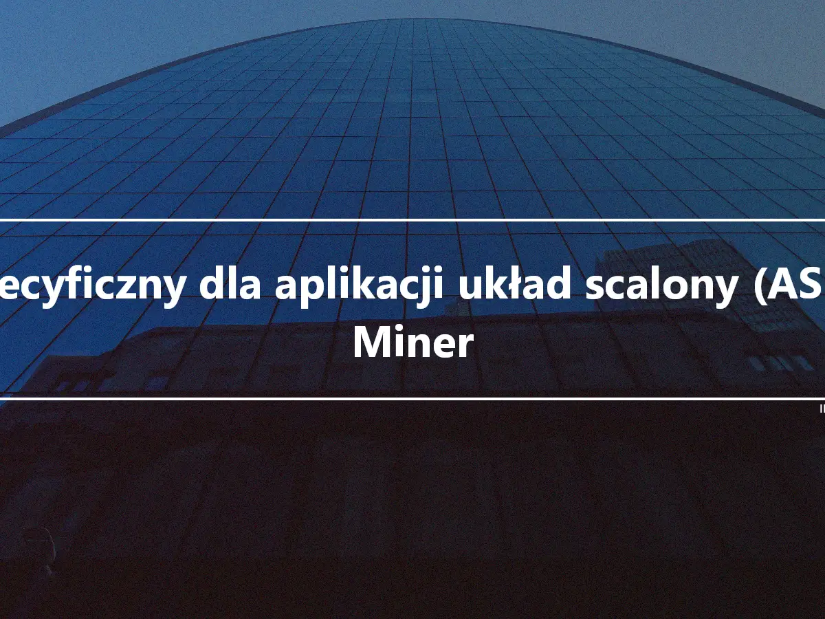 Specyficzny dla aplikacji układ scalony (ASIC) Miner