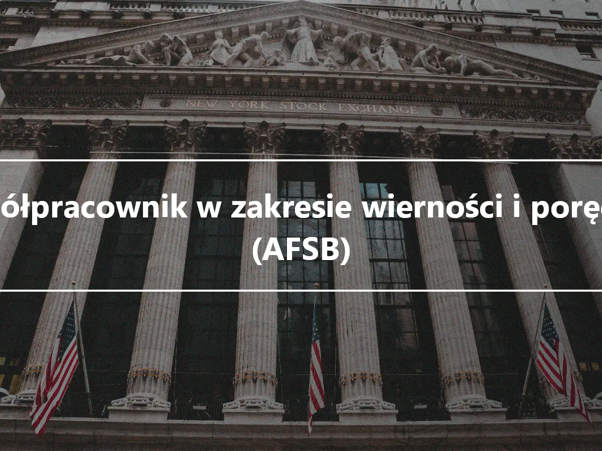 Współpracownik w zakresie wierności i poręczeń (AFSB)