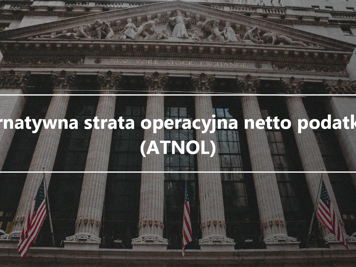 Alternatywna strata operacyjna netto podatkowa (ATNOL)