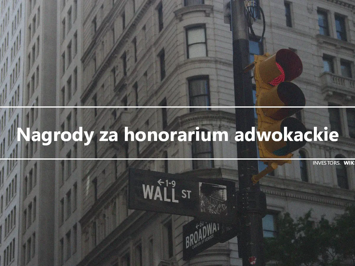 Nagrody za honorarium adwokackie